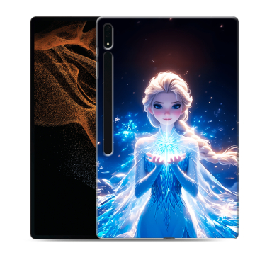 Силиконовый чехол на Samsung Galaxy Tab S8 Ultra с принтом Холодное сердце Frozen