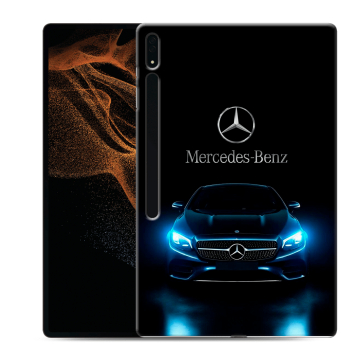 Силиконовый чехол на Samsung Galaxy Tab S8 Ultra с принтом Mercedes Мерседес