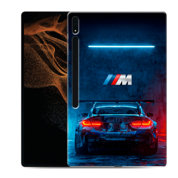 Силиконовый чехол на Samsung Galaxy Tab S8 Ultra с принтом BMW БМВ
