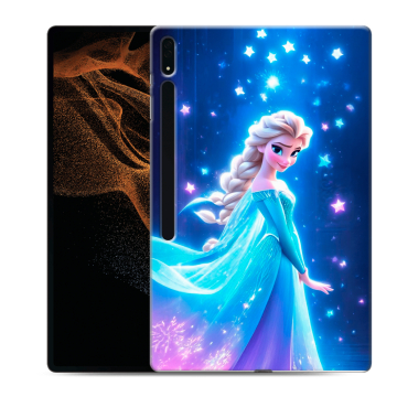 Силиконовый чехол на Samsung Galaxy Tab S8 Ultra с принтом Холодное сердце Frozen