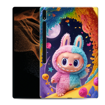 Силиконовый чехол на Samsung Galaxy Tab S8 Ultra с принтом Labubu Лабубу