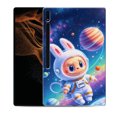 Силиконовый чехол на Samsung Galaxy Tab S8 Ultra с принтом Labubu Лабубу