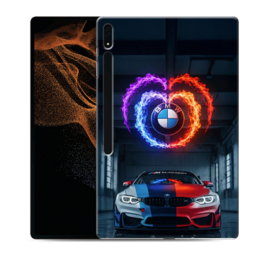 Силиконовый чехол на Samsung Galaxy Tab S8 Ultra с принтом BMW БМВ