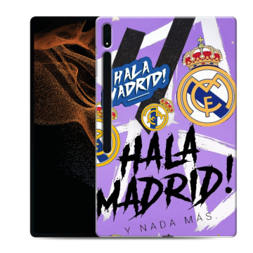 Силиконовый чехол на Samsung Galaxy Tab S8 Ultra с принтом Real Madrid Реал Мадрид