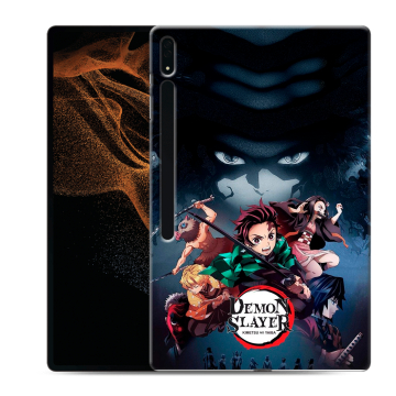 Силиконовый чехол на Samsung Galaxy Tab S8 Ultra с принтом Demon Slayer Клинок рассекающий демонов