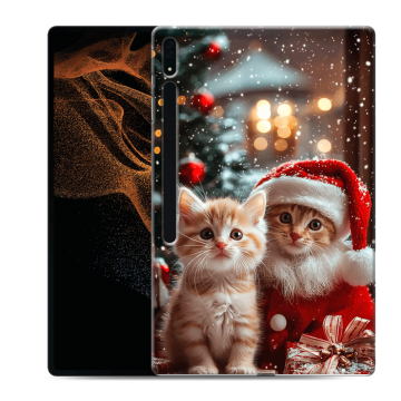 Силиконовый чехол на Samsung Galaxy Tab S8 Ultra с принтом Новый год