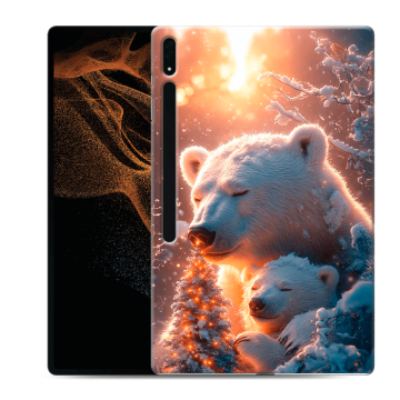 Силиконовый чехол на Samsung Galaxy Tab S8 Ultra с принтом Новый год Силиконовый чехол на Samsung Galaxy Tab S8 Ultra с принтом Новый год