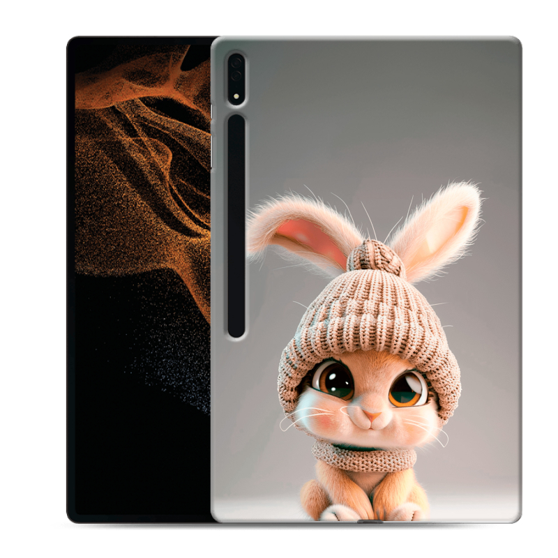 Силиконовый чехол на Samsung Galaxy Tab S8 Ultra с принтом Кролик Силиконовый чехол на Samsung Galaxy Tab S8 Ultra с принтом Кролик