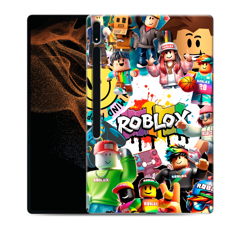 Силиконовый чехол на Samsung Galaxy Tab S8 Ultra с принтом Roblox Роблокс Силиконовый чехол на Samsung Galaxy Tab S8 Ultra с принтом Roblox Роблокс
