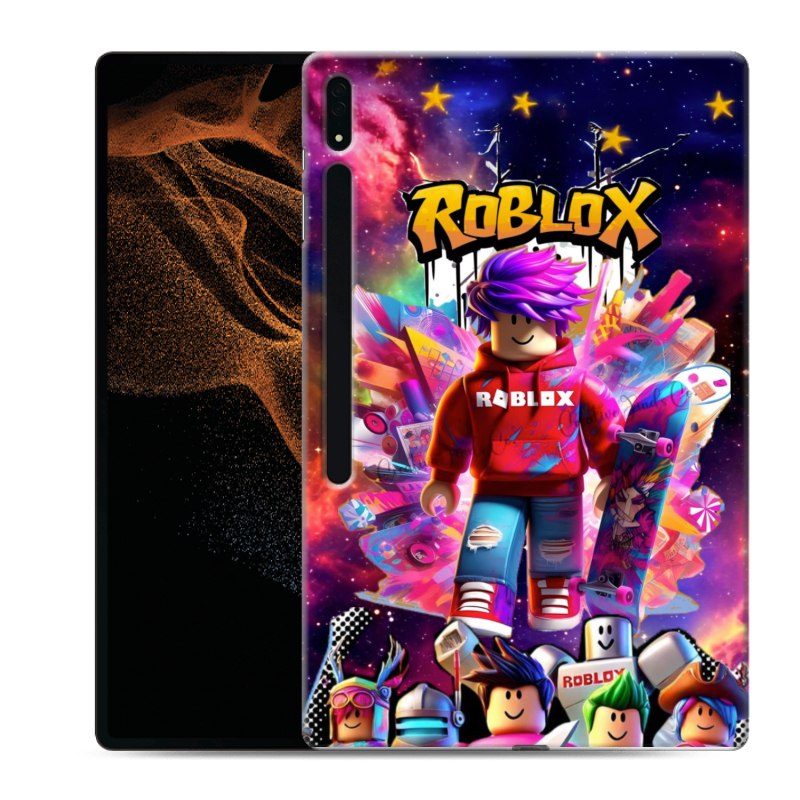 Силиконовый чехол на Samsung Galaxy Tab S8 Ultra с принтом Roblox Роблокс Силиконовый чехол на Samsung Galaxy Tab S8 Ultra с принтом Roblox Роблокс