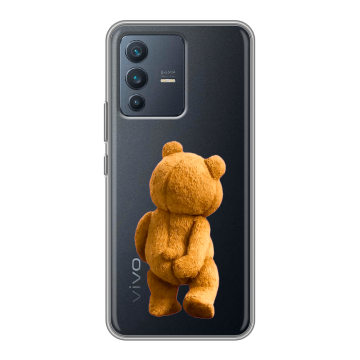 Силиконовый чехол на Vivo V23 с принтом Медведь Силиконовый чехол на Vivo V23 с принтом Медведь