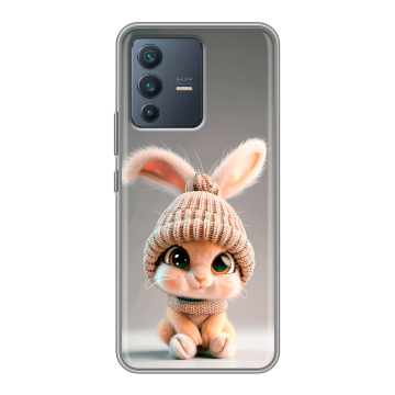 Силиконовый чехол на Vivo V23 с принтом Кролик Силиконовый чехол на Vivo V23 с принтом Кролик