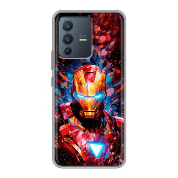 Силиконовый чехол на Vivo V23 с принтом Железный человек Ironman Силиконовый чехол на Vivo V23 с принтом Железный человек Ironman