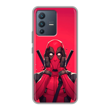Силиконовый чехол на Vivo V23 с принтом Дедпул Deadpool Силиконовый чехол на Vivo V23 с принтом Дедпул Deadpool