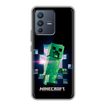 Силиконовый чехол на Vivo V23 с принтом Майнкрафт Minecraft Силиконовый чехол на Vivo V23 с принтом Майнкрафт Minecraft