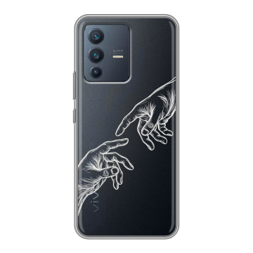 Силиконовый чехол на Vivo V23 с принтом Сотворение мира