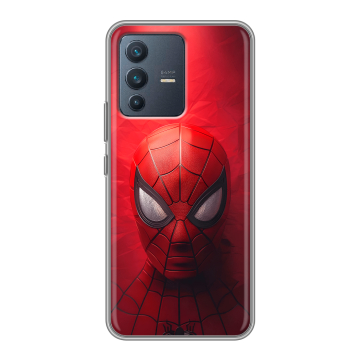 Силиконовый чехол на Vivo V23 с принтом Spiderman Человек паук Силиконовый чехол на Vivo V23 с принтом Spiderman Человек паук