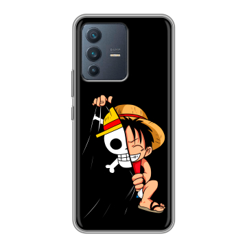 Силиконовый чехол на Vivo V23 с принтом One Piece Ван Пис