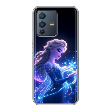 Силиконовый чехол на Vivo V23 с принтом Холодное сердце Frozen Силиконовый чехол на Vivo V23 с принтом Холодное сердце Frozen