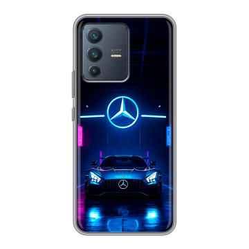 Силиконовый чехол на Vivo V23 с принтом Mercedes Мерседес Силиконовый чехол на Vivo V23 с принтом Mercedes Мерседес