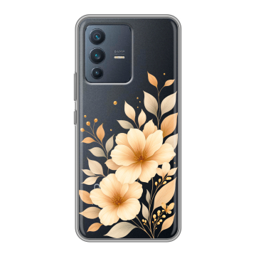 Силиконовый чехол на Vivo V23 с принтом для девушки