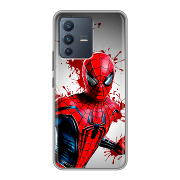Силиконовый чехол на Vivo V23 с принтом Spiderman Человек паук Силиконовый чехол на Vivo V23 с принтом Spiderman Человек паук