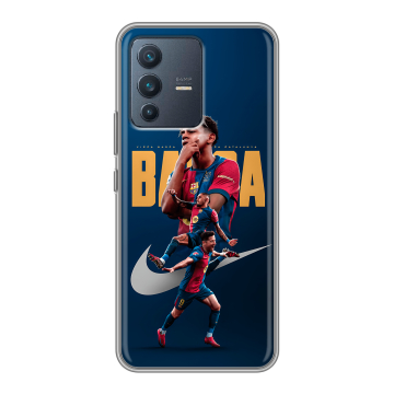 Силиконовый чехол на Vivo V23 с принтом Барселона Barca Yamal Силиконовый чехол на Vivo V23 с принтом Барселона Barca Yamal