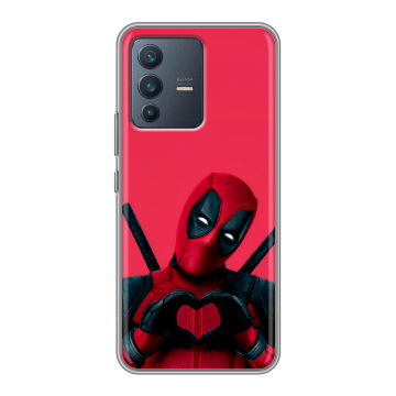 Силиконовый чехол на Vivo V23 с принтом Дедпул Deadpool Силиконовый чехол на Vivo V23 с принтом Дедпул Deadpool
