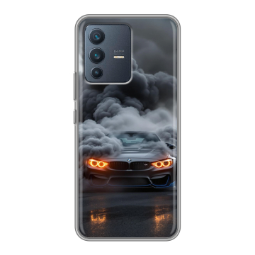 Силиконовый чехол на Vivo V23 с принтом BMW БМВ Силиконовый чехол на Vivo V23 с принтом BMW БМВ