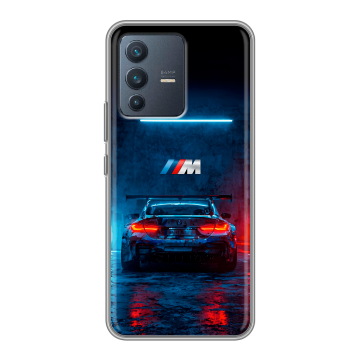 Силиконовый чехол на Vivo V23 с принтом BMW БМВ Силиконовый чехол на Vivo V23 с принтом BMW БМВ