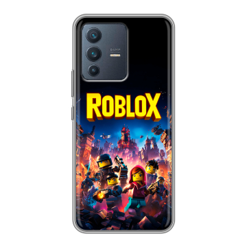 Силиконовый чехол на Vivo V23 с принтом Roblox Роблокс Силиконовый чехол на Vivo V23 с принтом Roblox Роблокс