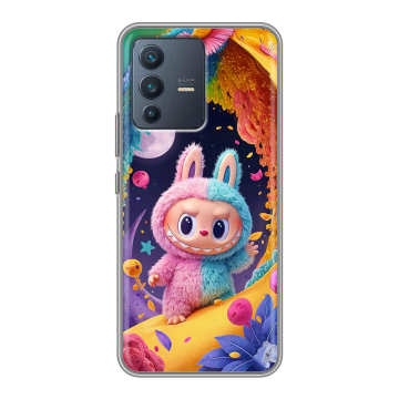 Силиконовый чехол на Vivo V23 с принтом Labubu Лабубу Силиконовый чехол на Vivo V23 с принтом Labubu Лабубу