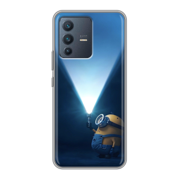 Силиконовый чехол на Vivo V23 с принтом Миньоны Силиконовый чехол на Vivo V23 с принтом Миньоны