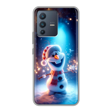 Силиконовый чехол на Vivo V23 с принтом Новый год