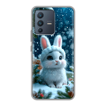 Силиконовый чехол на Vivo V23 с принтом Новый год
