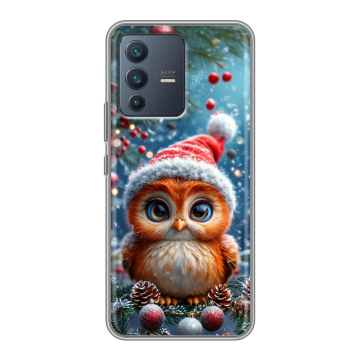 Силиконовый чехол на Vivo V23 с принтом Новый год Силиконовый чехол на Vivo V23 с принтом Новый год