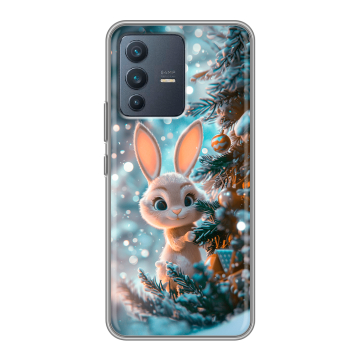 Силиконовый чехол на Vivo V23 с принтом Новый год Силиконовый чехол на Vivo V23 с принтом Новый год