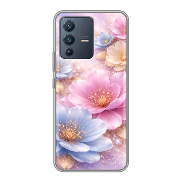 Силиконовый чехол на Vivo V23 с принтом женский Силиконовый чехол на Vivo V23 с принтом женский