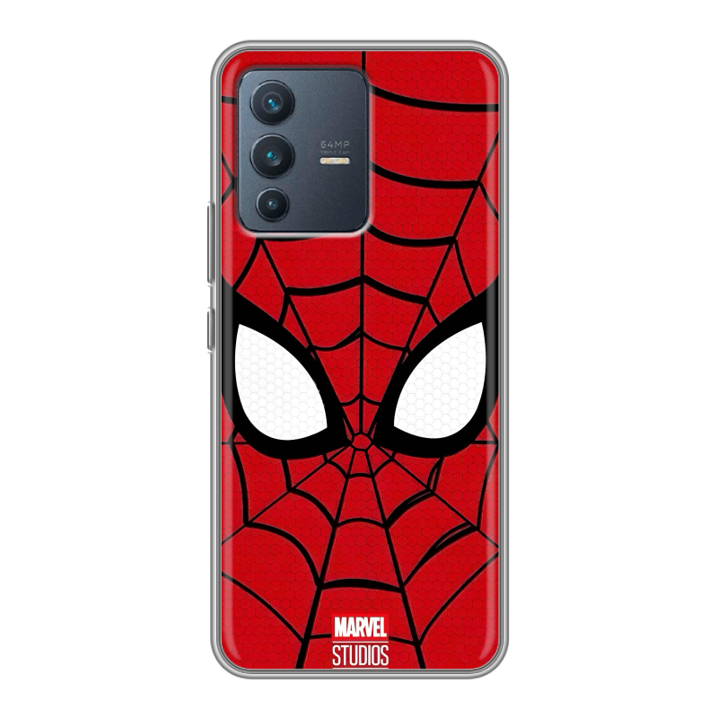 Силиконовый чехол на Vivo V23 с принтом человек паук spiderman Силиконовый чехол на Vivo V23 с принтом человек паук spiderman