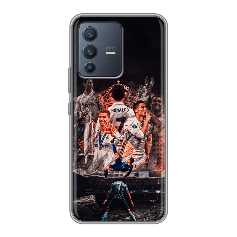 Силиконовый чехол на Vivo V23 с принтом Реал Роналдо Real Ronaldo Силиконовый чехол на Vivo V23 с принтом Реал Роналдо Real Ronaldo