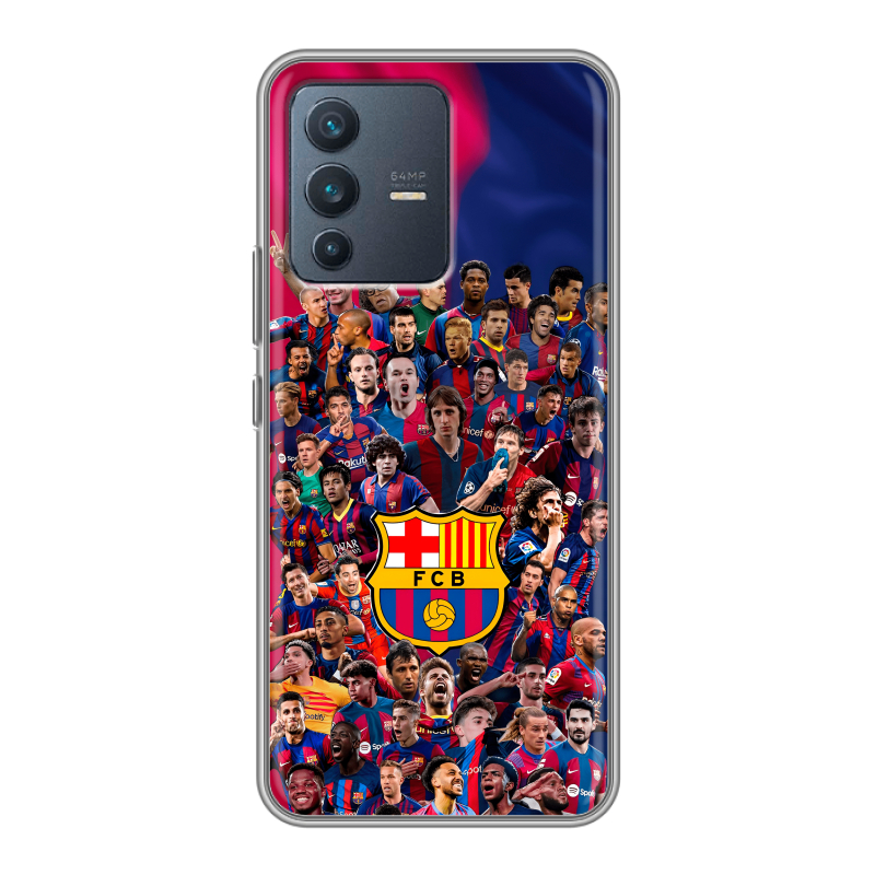 Силиконовый чехол на Vivo V23 с принтом Барселона Barcelona Силиконовый чехол на Vivo V23 с принтом Барселона Barcelona