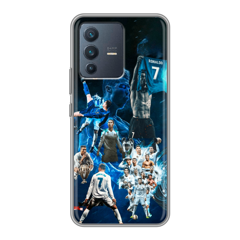 Силиконовый чехол на Vivo V23 с принтом Реал Роналдо Силиконовый чехол на Vivo V23 с принтом Реал Роналдо