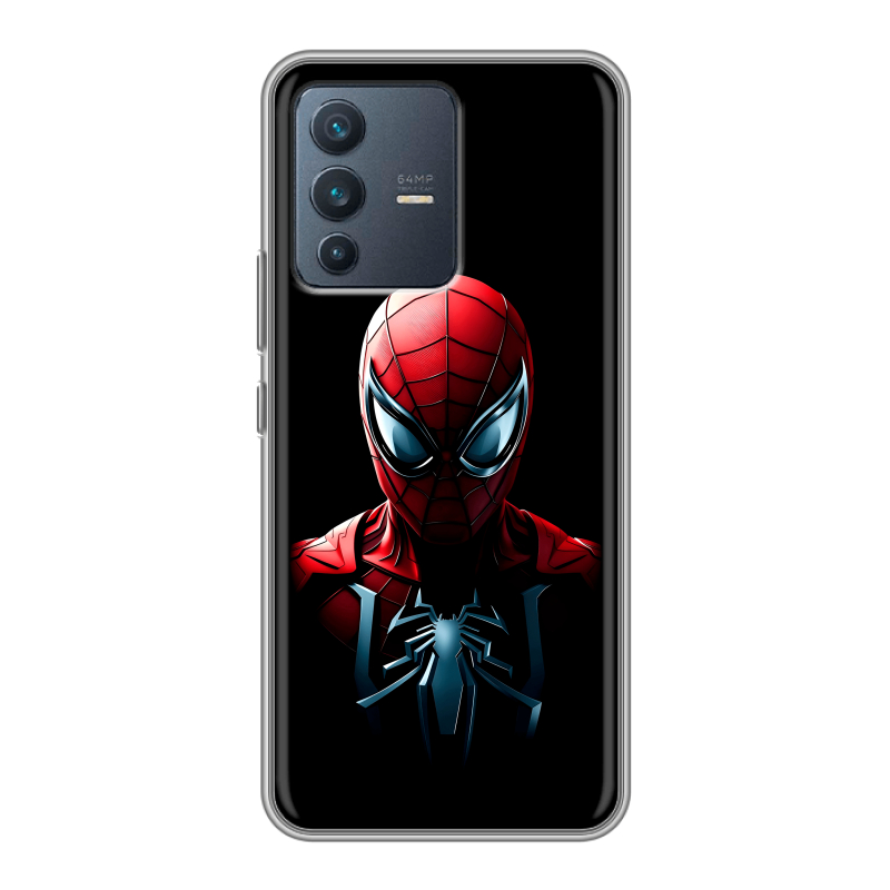 Силиконовый чехол на Vivo V23 с принтом Spiderman Человек паук Силиконовый чехол на Vivo V23 с принтом Spiderman Человек паук
