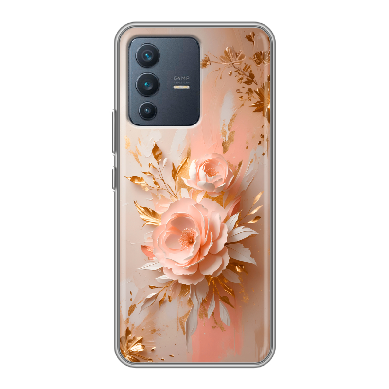 Силиконовый чехол на Vivo V23 с принтом женский Силиконовый чехол на Vivo V23 с принтом женский