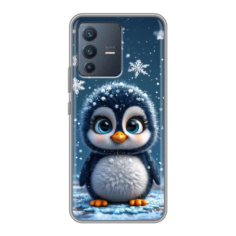 Силиконовый чехол на Vivo V23 с принтом Новый год Силиконовый чехол на Vivo V23 с принтом Новый год
