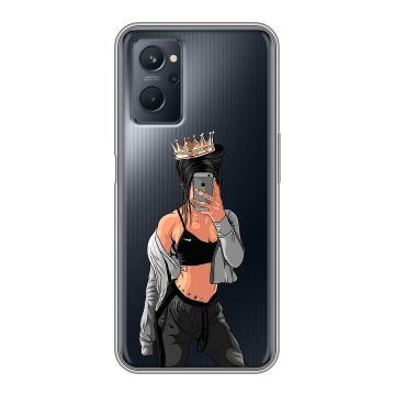 Силиконовый чехол на Realme 9i с принтом Женские принты