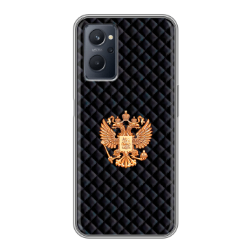 Силиконовый чехол на Realme 9i с принтом Герб России принт Силиконовый чехол на Realme 9i с принтом Герб России принт