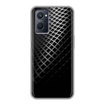 Силиконовый чехол на Realme 9i с принтом Текстура металла Силиконовый чехол на Realme 9i с принтом Текстура металла