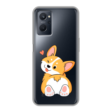 Силиконовый чехол на Realme 9i с принтом Корги Силиконовый чехол на Realme 9i с принтом Корги