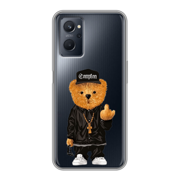 Силиконовый чехол на Realme 9i с принтом Плюшевый медведь Силиконовый чехол на Realme 9i с принтом Плюшевый медведь